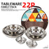 ALLTREK Tableware Family Pack 22 ชิ้นชุดตั้งแคมป์กลางแจ้งแบบพกพา