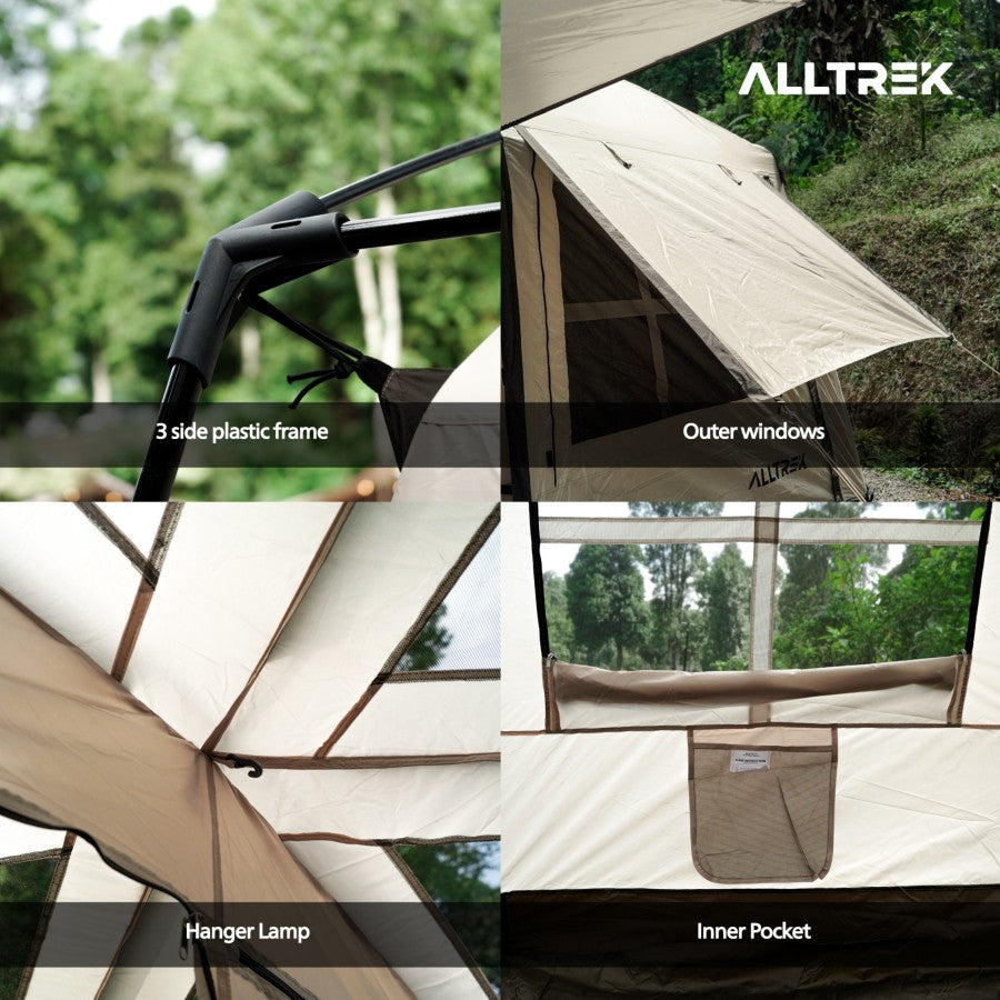 ALLTREK Tentastic เต็นท์ตั้งแคมป์กลางแจ้ง 1 ห้องนอน + 1 ห้องพัก