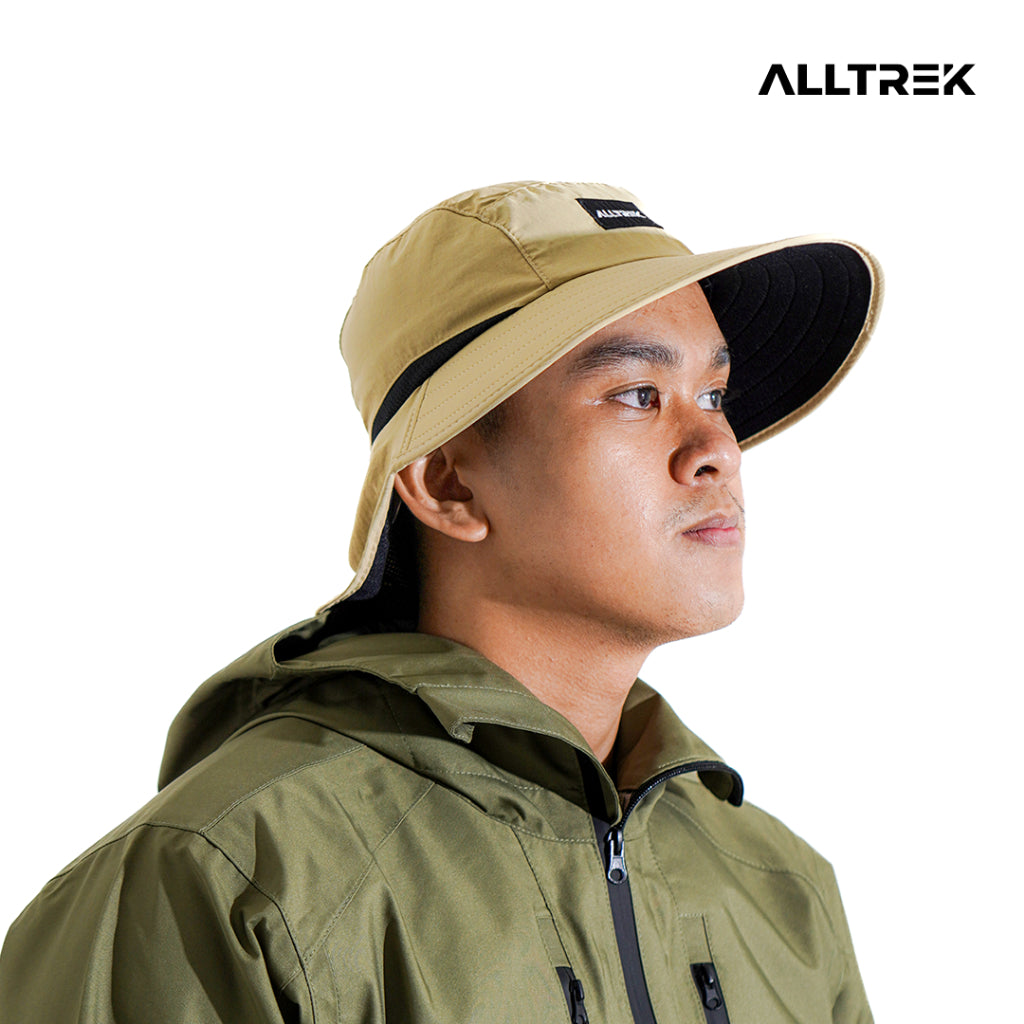 ALLTREK หมวกกลางแจ้งมัลติฟังก์ชั่น MEIRO หมวกเดินป่าคอป้องกันรังสียูวี