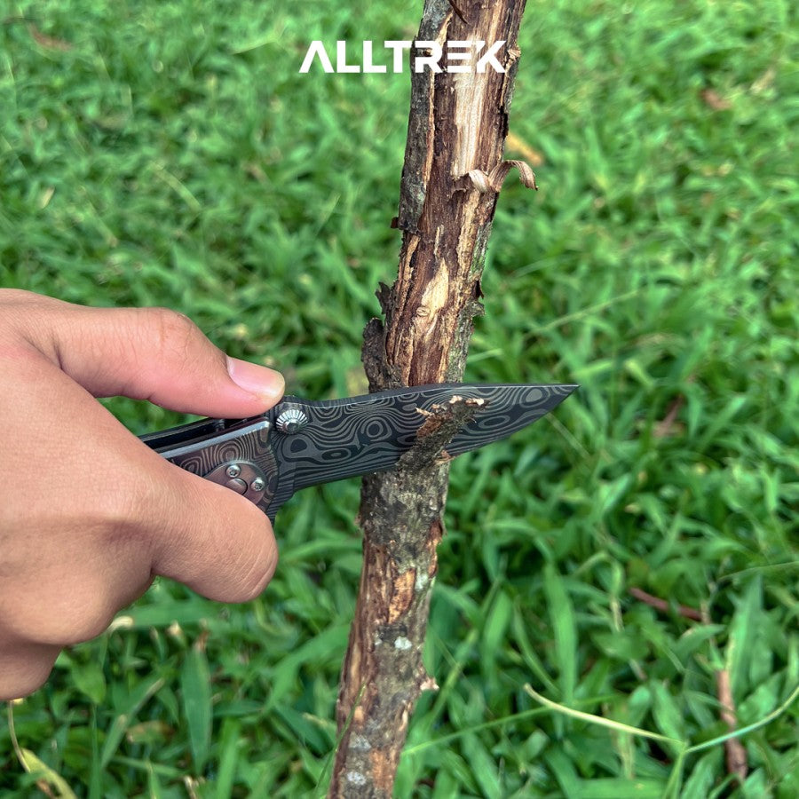 มีดพับ ALLTREK Camping TRIBAL มีดพับ Survival