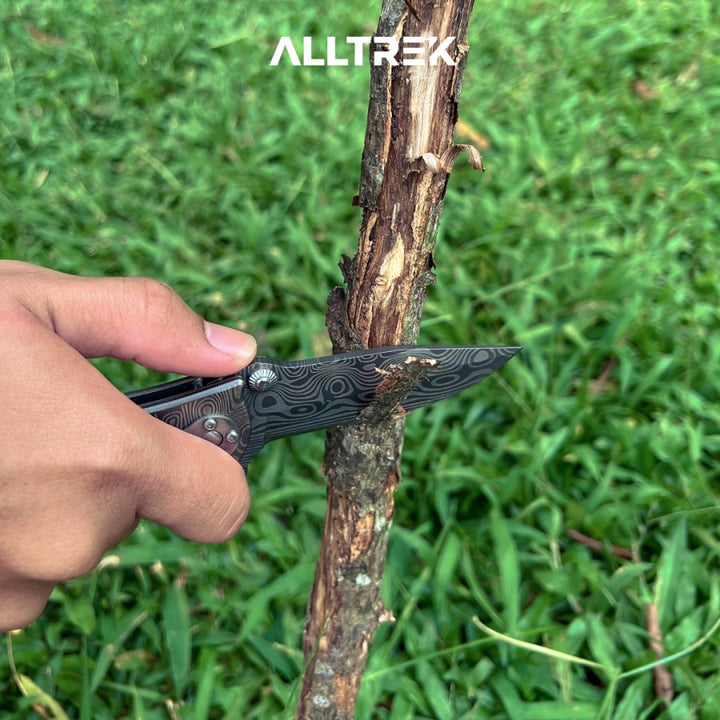 มีดพับ ALLTREK Camping TRIBAL มีดพับ Survival