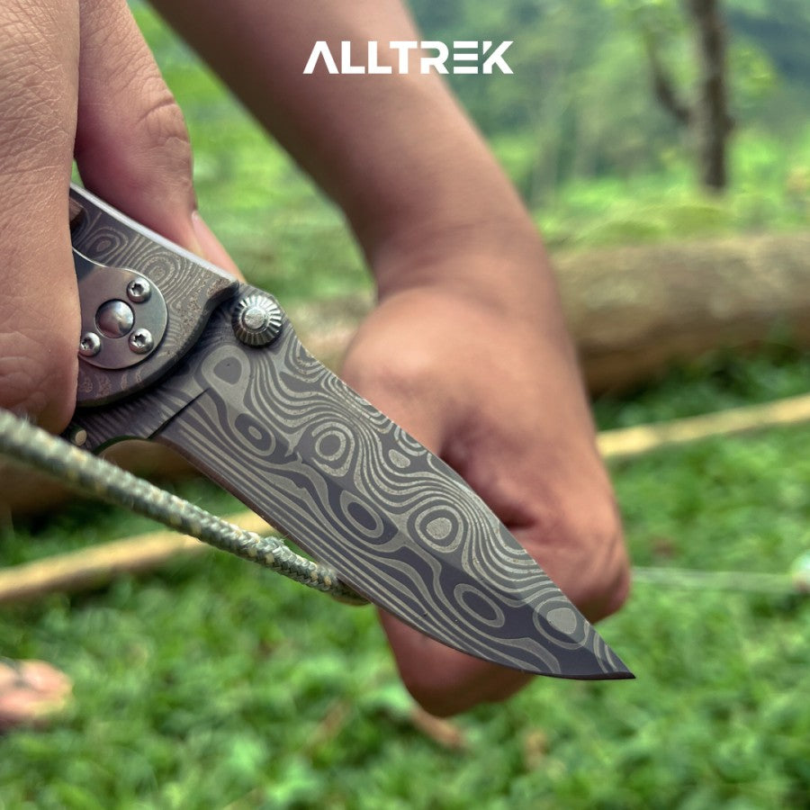 มีดพับ ALLTREK Camping TRIBAL มีดพับ Survival