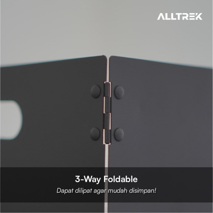 ALLTREK Windshield Trifold Portable Stove แผ่นป้องกันลม