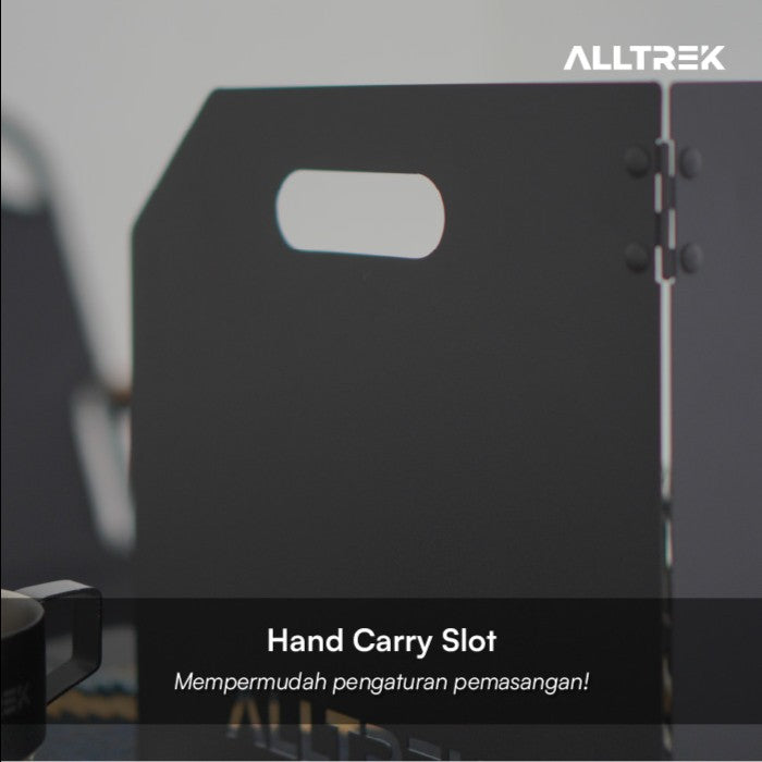 ALLTREK Windshield Trifold Portable Stove แผ่นป้องกันลม