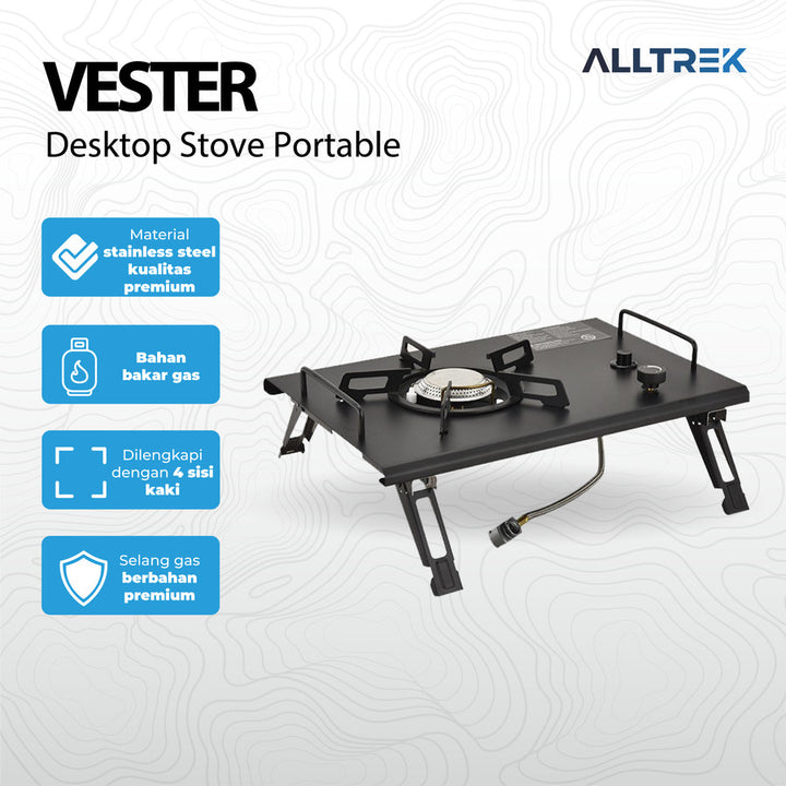 ALLTREK เตาแคมปิ้ง VESTER เตาตั้งโต๊ะแบบพกพา 