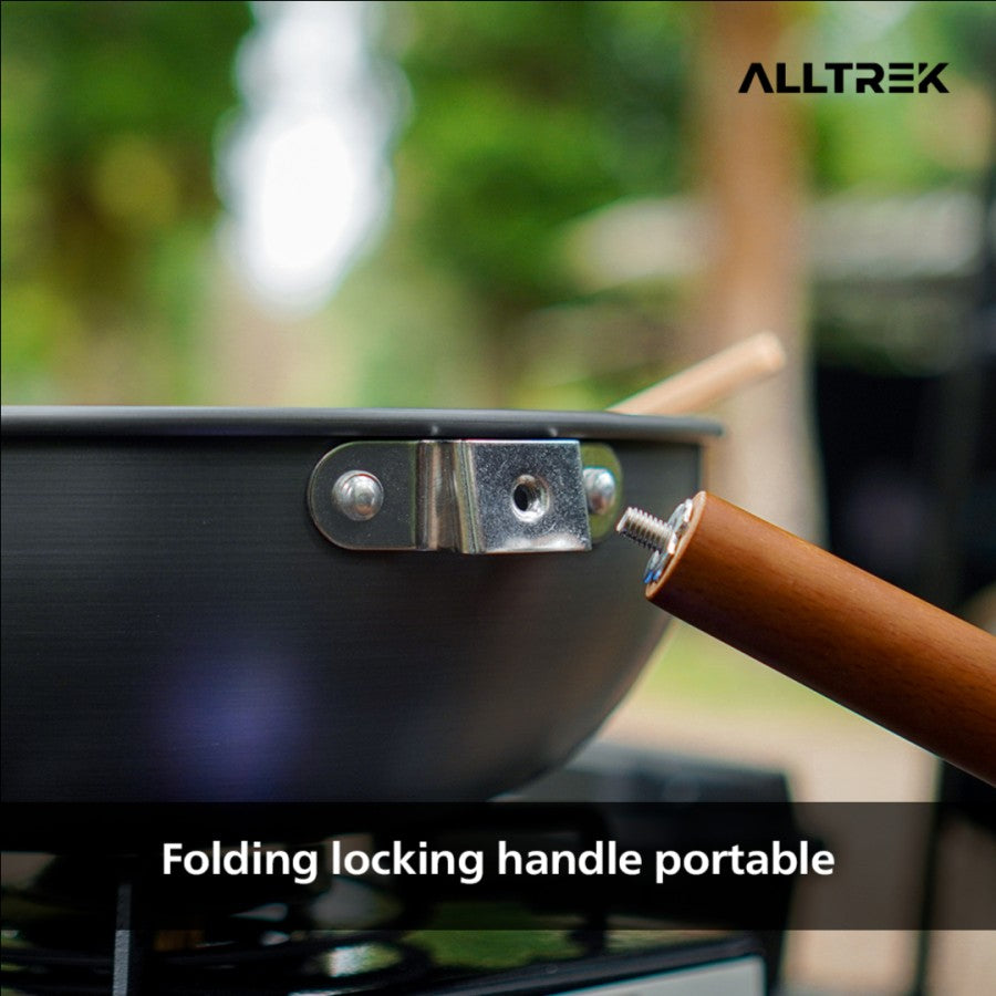 ALLTREK กระทะพับสำหรับตั้งแคมป์กลางแจ้ง