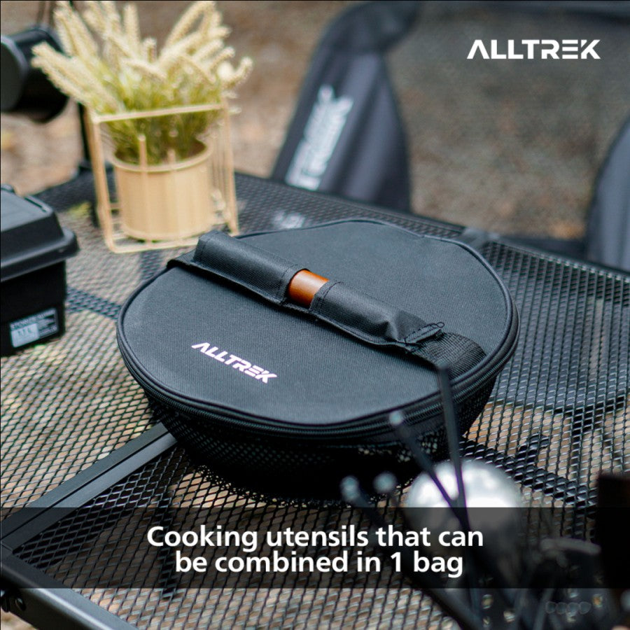 ALLTREK กระทะพับสำหรับตั้งแคมป์กลางแจ้ง